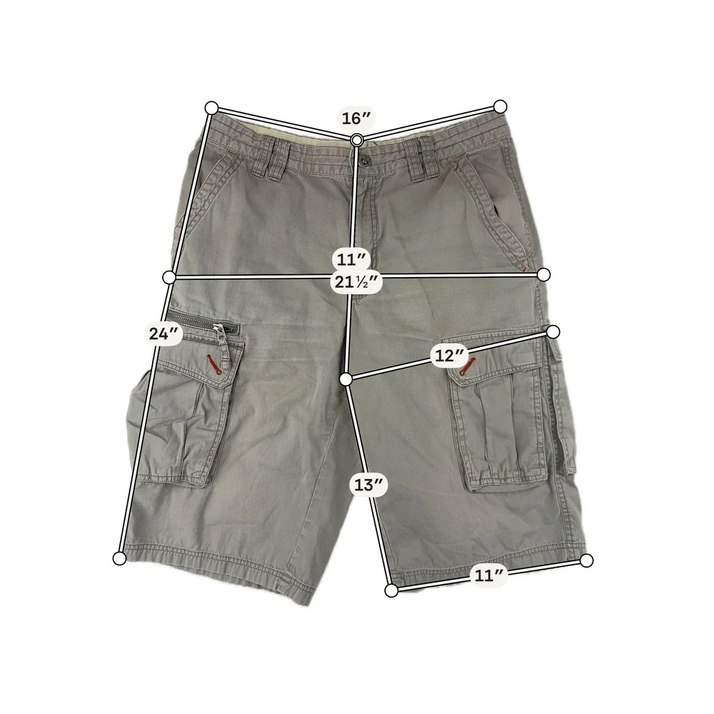 Columbia Cargo Shorts Mens‎ 32 Grey Gorpcore Hiking Outdoor Utility Cotton